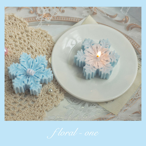 圣诞雪花香薰蜡烛生日礼物小众