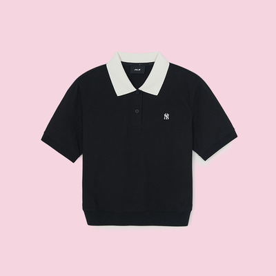 进宝家 韩国直邮MLB26款复古潮流时尚舒适休闲POLO衫T恤女 PQB01