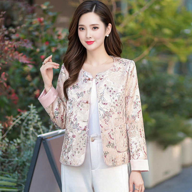 小个子国风穿搭外套女新款秋装百搭宽松时尚休闲上衣园领短外套潮,女装/女士精品,短外套,淘宝优惠券,粉丝福利购,淘宝优惠卷