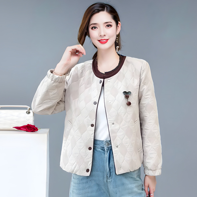 小香风二棉短外套女显高显瘦