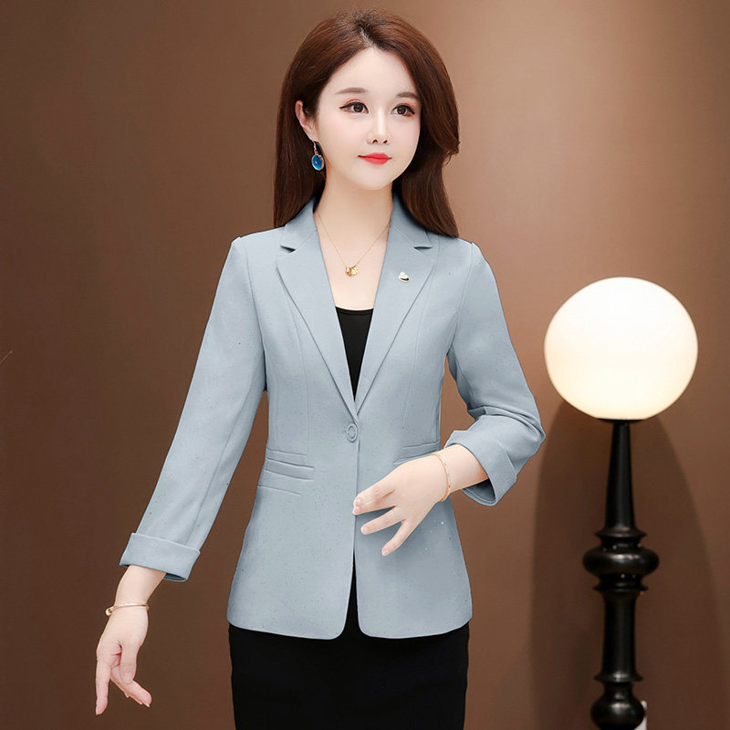 复古风小西服钉珠镶钻