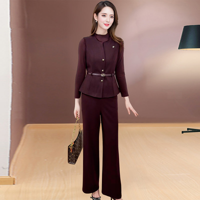 御姐风三件套女春秋季2026新款高端时尚洋气减龄修身显瘦套装潮