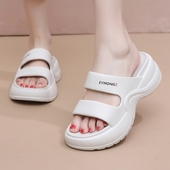 女款 坡跟拖鞋 2026新款 外穿时尚 夏季 绝美网红超火厚底不累脚凉拖鞋