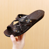 孕妇防滑拖鞋 中老年人凉拖鞋 女士夏季 室内家居浴室洗澡居家用大码