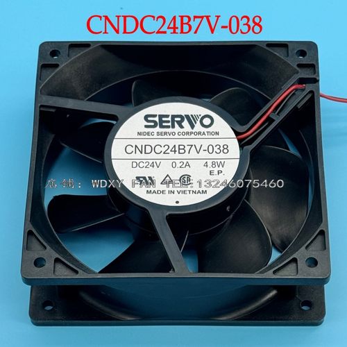 SERVO原装CNDC24B7V-038 DC24V 0.2A 4.8W日本精工伺服风扇12038