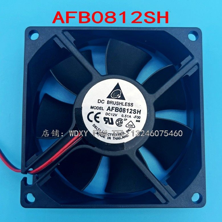 台达AFB0812SH DC12V 0.15A 8025服务器风扇 4000转 PWM智能温控
