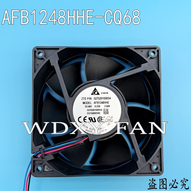 台达 AFB1248HHE DC48V 0.23A 12038 双滚珠变频器散热风扇 12CM
