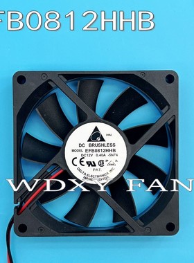 台达8CM厘米8015 12V0.40A超薄PWM大风量机箱散热风扇 EFB0812HHB