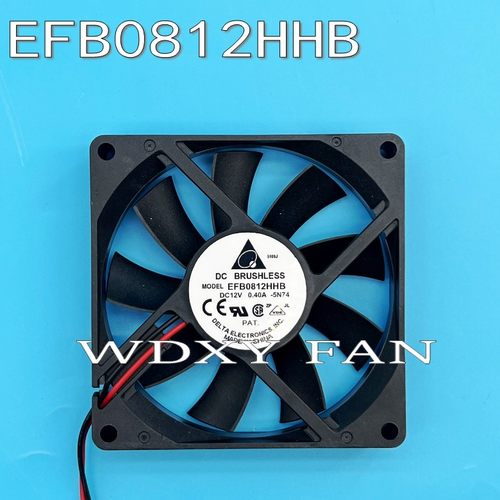 台达8CM厘米8015 12V0.40A超薄PWM大风量机箱散热风扇 EFB0812HHB