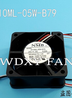 NMB 2410ML-05W-B79 6025 24V 0.25a 3线反馈信号变频器 散热风扇