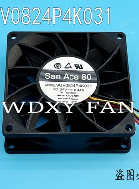 9GV0824P4K031 三洋SANYO 24V 0.44A 8cm 变频器散热风扇4线 8024