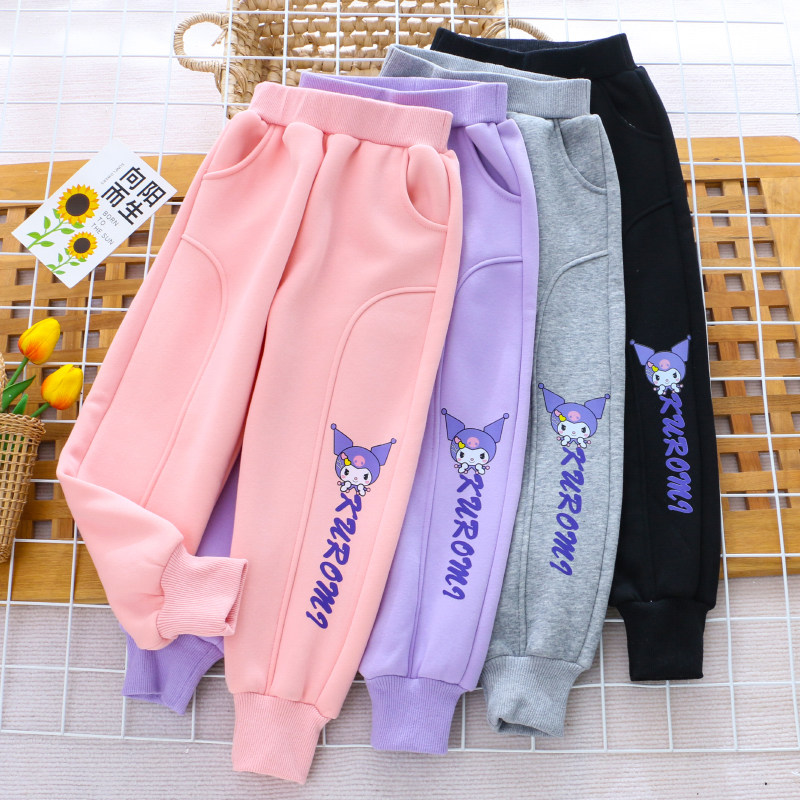 女童26春秋款纯棉休闲裤运动裤校服裤儿童小女孩宝宝宽松长裤裤子