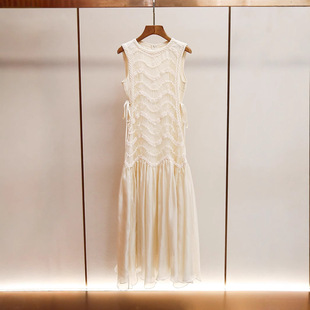 宝藏深圳南油高端女装 仙女风气质拼接网纱长款 夏季 法式 新款 Gary