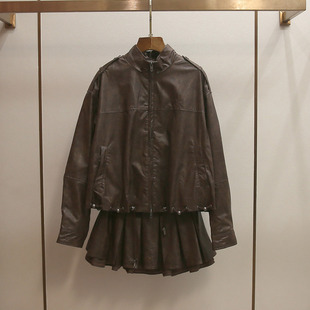 港风机车风立领风衣外套 Gary 新款 春季 宝藏深圳南油高端女装