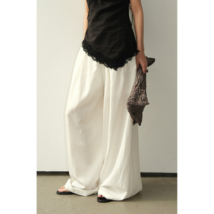 女春夏季 Gary 宝藏NEIHE内赫2026铜氨天丝垂坠感舒适休闲阔腿裤