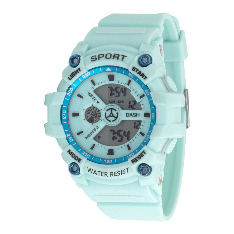 dash马卡龙简约ins电子表芯果冻色学生闹钟防水夜光情侣运动手表
