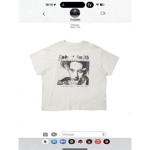 Hobkirk 25SS 「Robert Smith」棉麻混纺 做旧人像印花短袖T恤