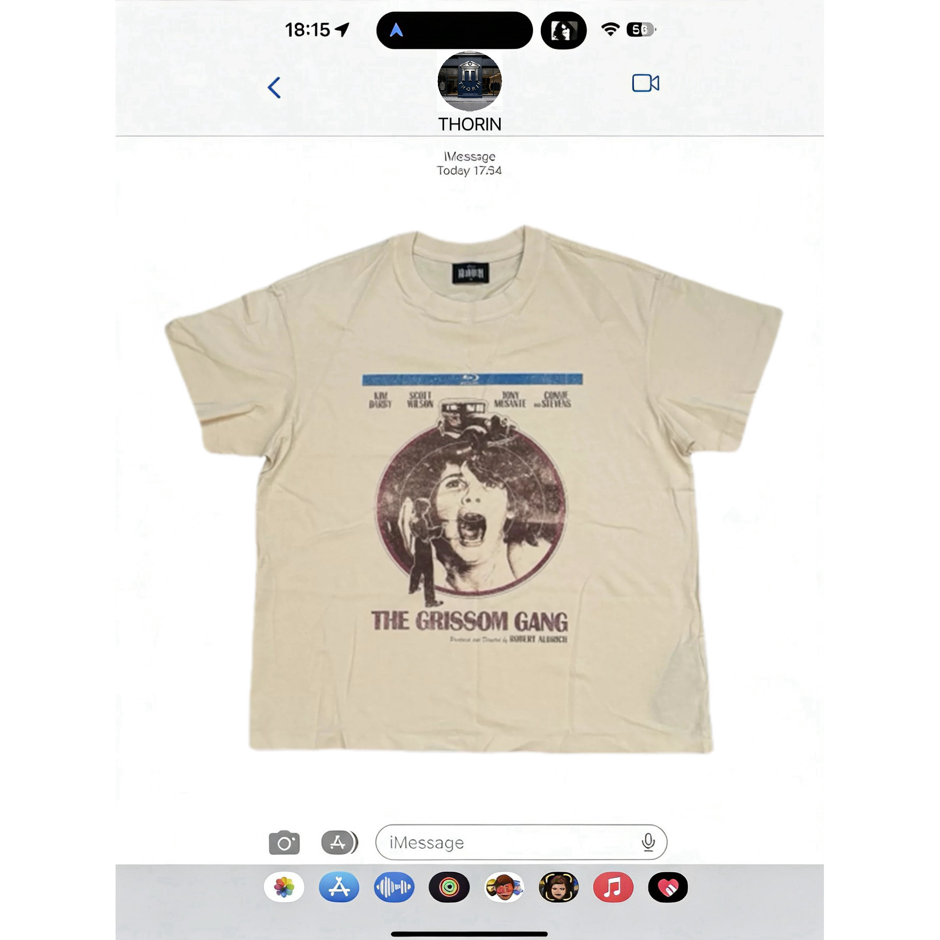 HEAVENKNOWS NEW VINTAGE 180G洗水做旧成衣染色短袖GRISSOM GANG - 实物图