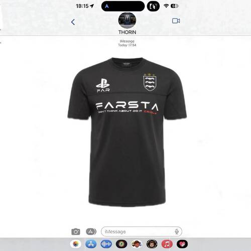 FARSTA 25ss标语刺绣恶搞logo网眼重磅美式复古球衣正肩短袖