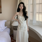 NANA法式 温柔风吊带连衣裙女夏气质显瘦仙女裙绝美度假长裙子