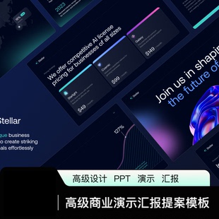 20页高端商业投资创业融资计划书提案数据分析总结汇报ppt模板