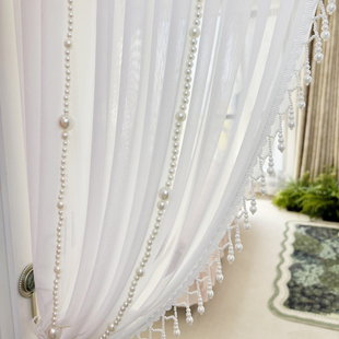 窗帘辅料配件法式浪漫珠链轻奢仿珍珠项链经典百搭软装搭配M-1021