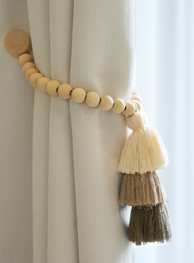 免打孔现代窗帘挂球扎带配件扣绑带绑绳客厅手工编织绑球带k-358