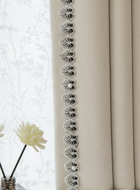 窗帘花边法式赫本风小香风窗纱幔头拼接水溶边抱枕桌布辅料M-969