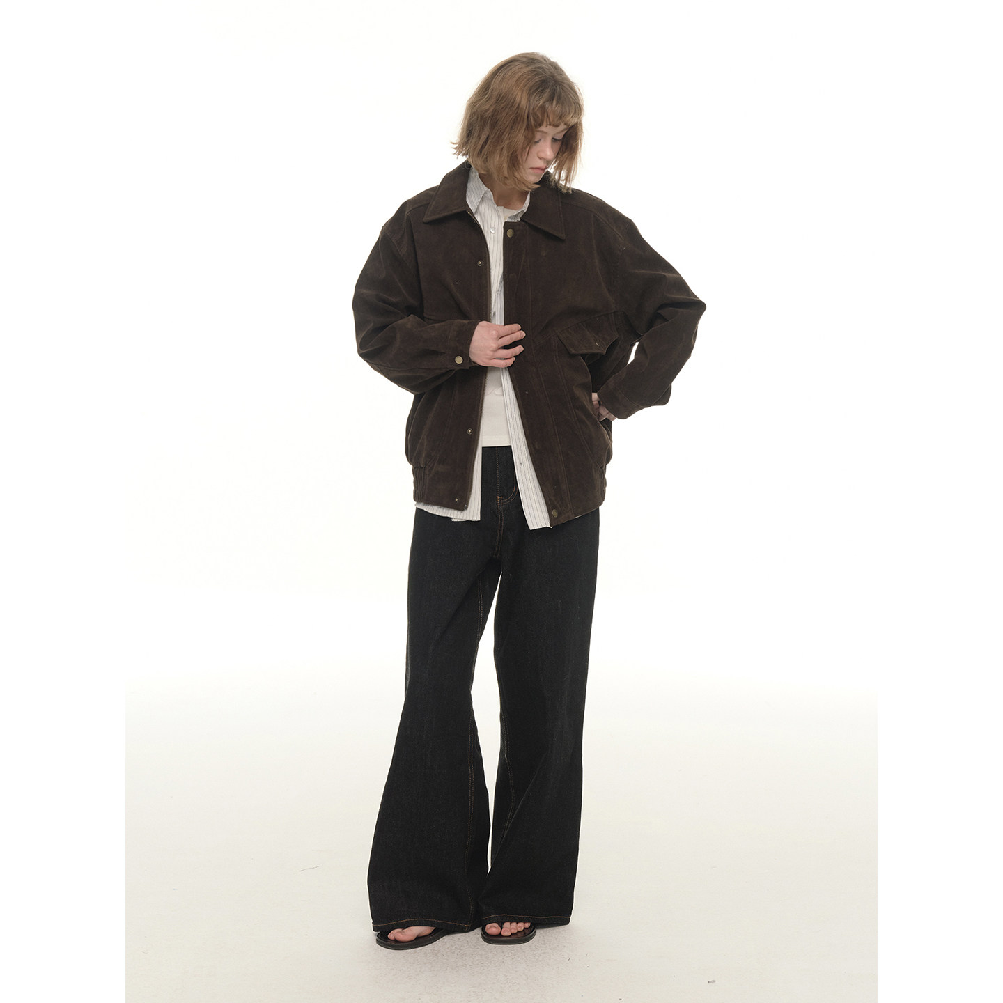 UNRETRO 复古可可棕 美拉德工装麂皮外套女秋冬休闲翻领夹克上衣,女装/女士精品,短外套,淘宝优惠券,粉丝福利购,淘宝优惠卷