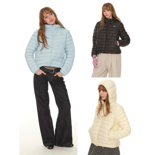 保暖小个子外套 排骨羽绒服女冬季 UNRETRO 防水轻薄90白鸭绒短款