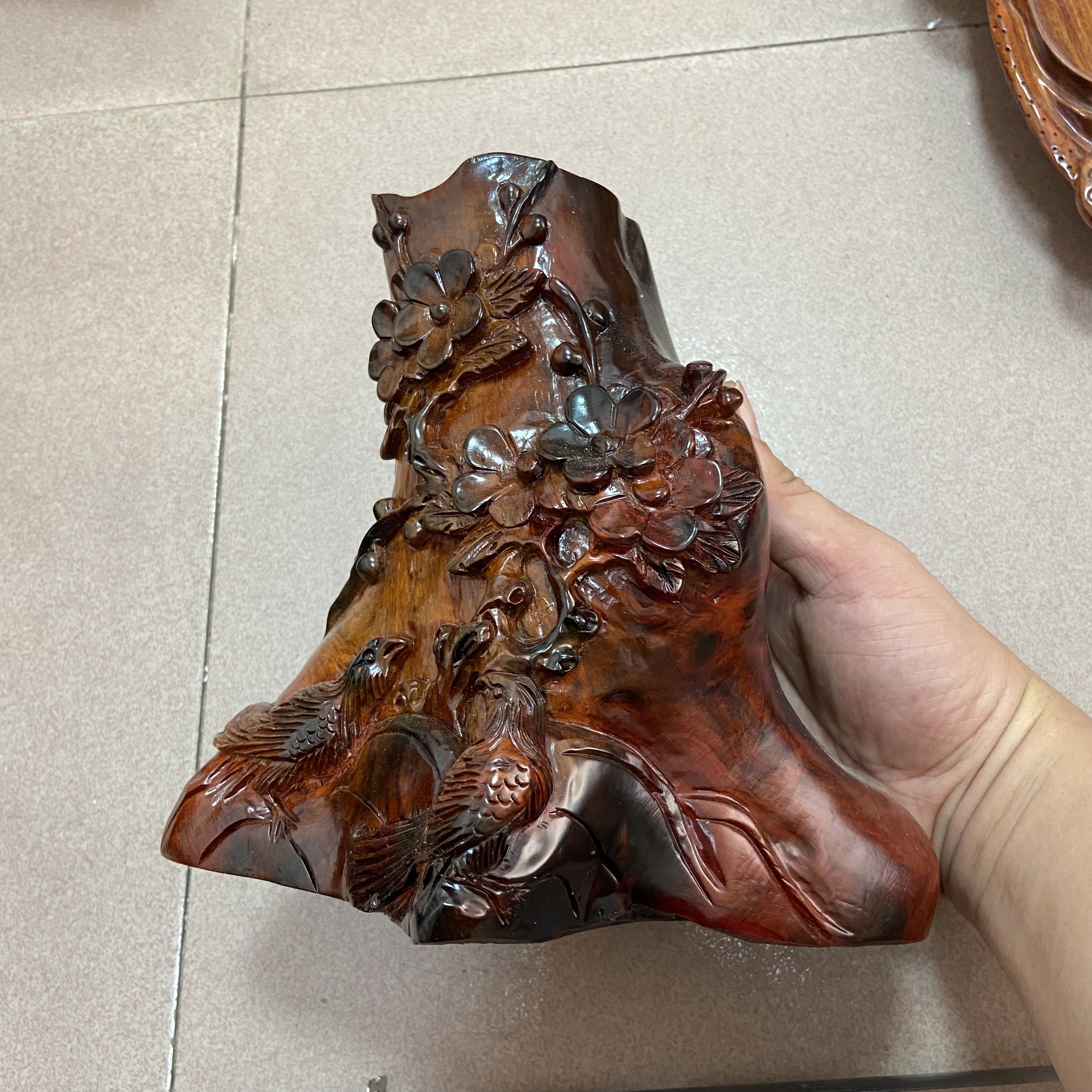 老挝大红酸枝交趾黄檀雕刻小料手工料练手料随行料一物一拍