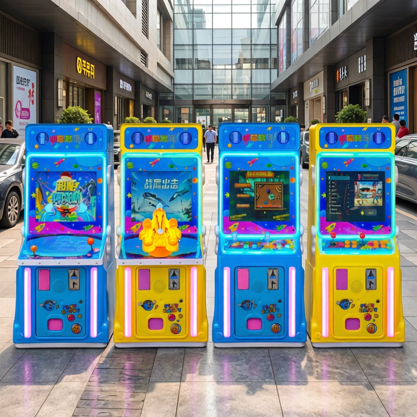 新款双人游戏机宝宝赛车玩具商用投币单人枪机电动家用小孩游艺机