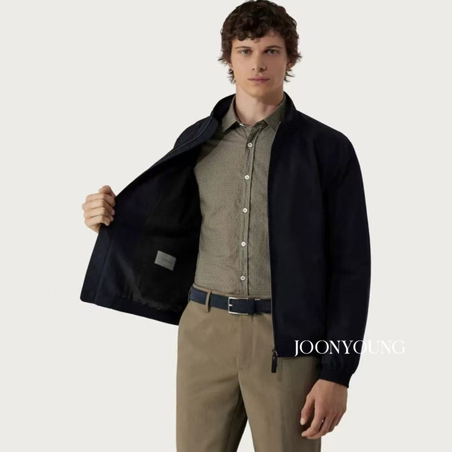 JOONYOUNG 心目中ZuiWang美的哈灵顿夹克 意式轻商务老干部风外套