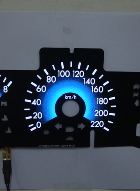 骐达/颐达改装冷光仪表片 渐层蓝色冷光仪表 骐达冷光 颐达仪表盘