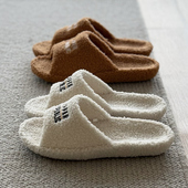 盆底足弓支撑静音棉拖鞋 女室内居家用毛绒保暖秋冬季 男木地板防滑