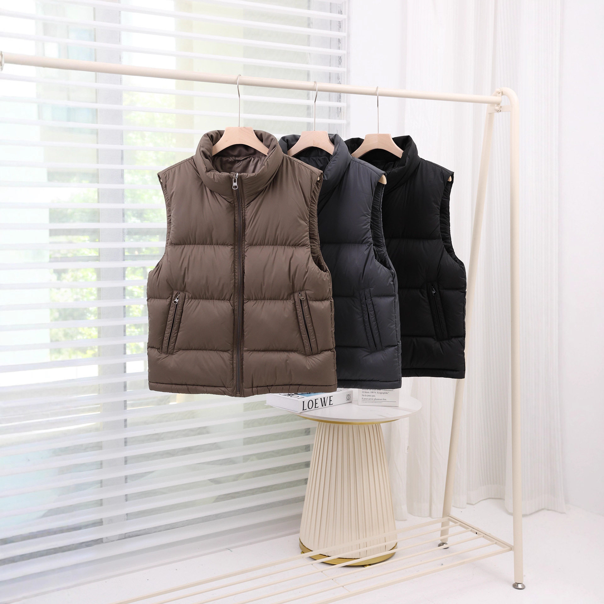 男士加厚立领羽绒马甲90白鸭绒轻型柔软无袖羽绒服背心冬季外套潮