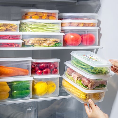 日本进口食品级套装冰箱收纳盒