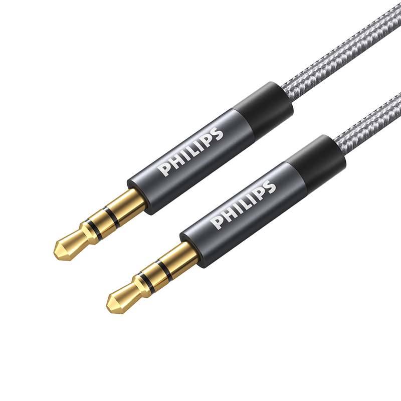 飞利浦aux音频连接线车用音响箱3.5mm双头插电脑手机公对公汽车
