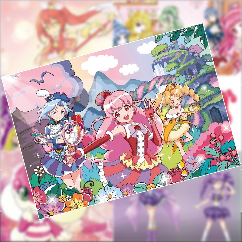 巴啦啦小魔仙海报墙贴纸图挂画同款周边小卡牌大张防水超高清自粘