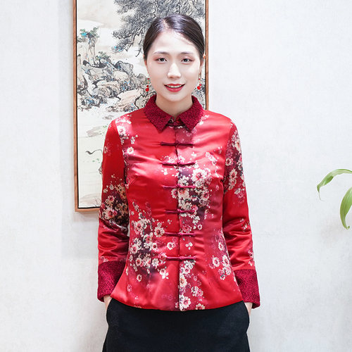 唐装中国风女装冬装改良