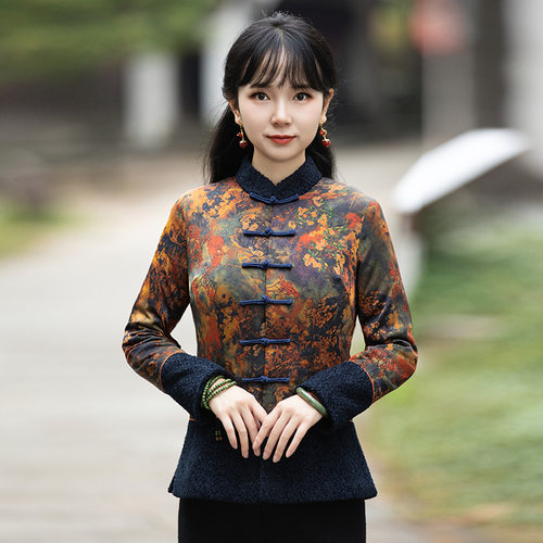 改良唐装上衣女中国风