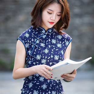 民国风女装 唐装 时尚 禅意茶服女 女夏复古盘扣旗袍上衣薄款 改良中式