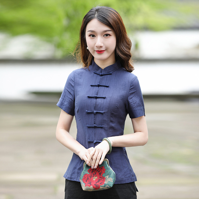 唐装夏季薄款女旗袍上衣