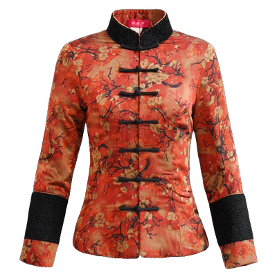 如意风冬旗袍式中式盘扣夹棉唐装