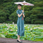 新款 连衣裙修身 显瘦复古时尚 如意风改良旗袍夏季 新中式 裙子24R670