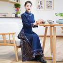 改良年轻款 新款 奥黛连衣裙中国风裙子23J287 旗袍冬季 如意风新中式