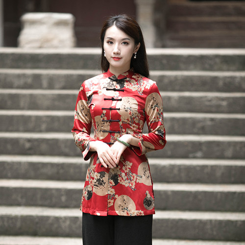 如意风旗袍式改良版时尚服装上衣