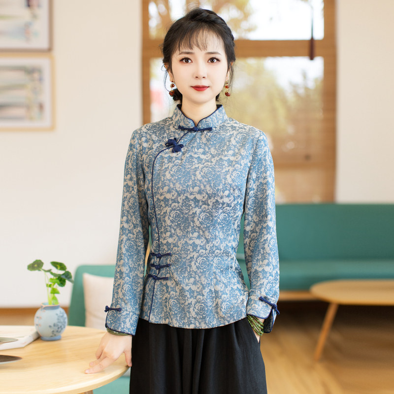 如意风改良旗袍唐装上衣女民国中国风改良版复古中式茶服 23R137,女装/女士精品,上衣,淘宝优惠券,粉丝福利购,淘宝优惠卷