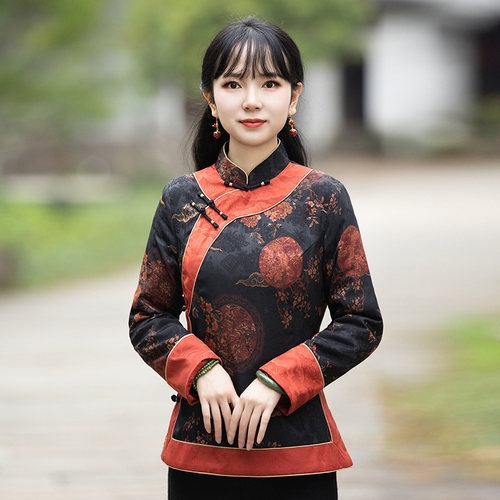 唐装女冬棉袄加厚棉衣