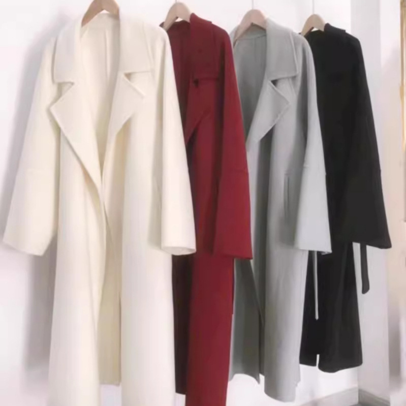 ANNA安娜家西西里大衣秋冬双面毛呢外套女中长款韩版双面羊绒大衣